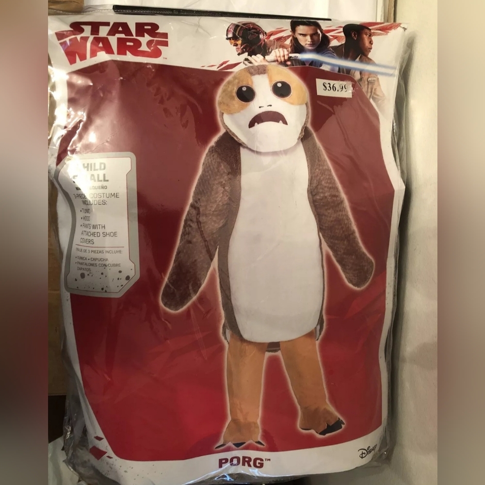 Disney Star Wars PORG 3 Piece Child Small (4/6) Halloween Costume Cosplay - NEW!